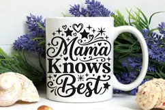 Mama Knows Best Svg, Mom life Svg, Funny Boss Mom Svg. Product Image 7