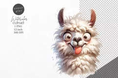 Llama clipart, Animals clipart, Funny clipart Product Image 1