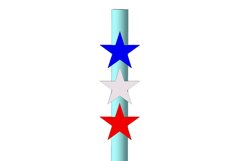 Star, Straw Topper STL File for 3D Printing. Product Image 6