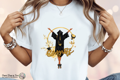 Afro-american Girl Graduation PNG Congrats Grad Glam Design Product Image 7