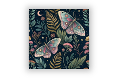 Cottagecore Butterfly Dark Digital Paper, Seamless Product Image 6