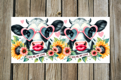 Cow &amp; flowers | 8 Mug watercolor sublimation designs Product Image 6