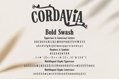 Cordavia Bold Swash Font | Decorative Serif Font Product Image 5