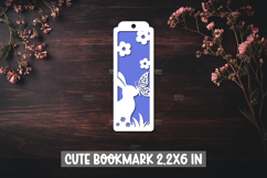 Floral Bookmarks Paper cut SVG Laser cut,Cricut,Silhouette Product Image 6