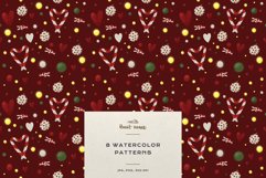 Christmas Patterns Santa Winter Print Digital Paper JPEG Product Image 6