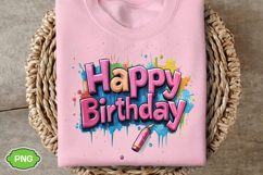 Happy Birthday PNG Design Sublimation | Happy Birthday Product Image 6