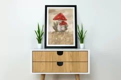 FLY AMANITA MUSHROOM Amanita muscaria, fly agaric hand paint Product Image 6