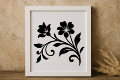 Swirling Floral Decoration SVG Product Image 1