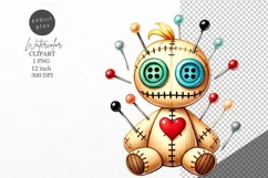 Halloween clipart, Doll clipart, Autumn clipart Product Image 1