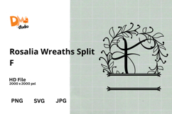 Rosalia Wreaths Split Monogram Product Image 1