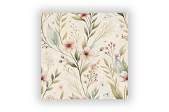 Wildflowers Wedding Seamless Pattern, Watercolor Wildflower Product Image 6