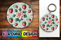 Circle of Happiness Keychain PNG, Christmas Product Image 1