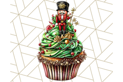 Christmas Cupcake PNG Clipart, Cute Food PNG, Holiday Treat Product Image 2