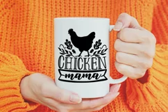 Chicken Mama Svg, Chicken Lady Svg, Farmhouse Chicken Svg. Product Image 7