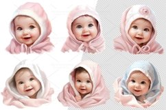 Set of 30 cute Babies, close up, smile Baby, Illustration, P Product Image 3