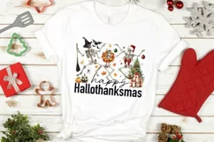 Happy Hallothanksmas PNG Digital Download for Sublimation Product Image 3