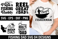 Fishing Dad Shirt SVG Design - Papa s Fishing Buddy Product Image 1