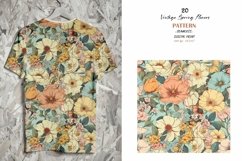 Vintage Spring Flowers Seamless Digital Paper Product Image 6