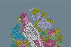 Vintage Cross Stitch Scheme Pink bird Product Image 4