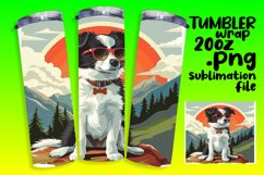 Outdoor Adventure Dog Tumbler Sublimation - 20oz Product Image 1