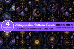 Holographic Pattern Paper JPG Product Image 1