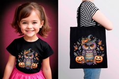 Watercolor Halloween Owls. PNG sublimation BUNDLE Product Image 7