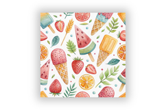 Tutti Frutti Watercolor Seamless Pattern, Summer Fruit Product Image 6