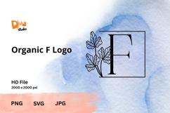 Organic Logo Monogram - Elegant Nature JPG | PNG | SVG Product Image 1