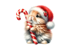 10 Christmas Bunny PNG Clipart Bundle High Quality 300 DPI Product Image 6