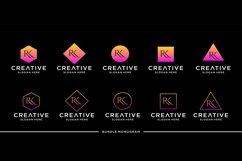 Letter RK Logo Bundle Monogram Product Image 1