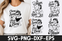 Retro Housewife Vintage Design SVG Product Image 1