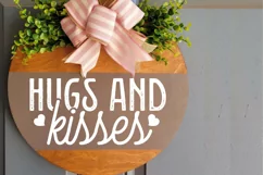 Hugs ang kisses SVG, Valentine's Day SVG Product Image 2