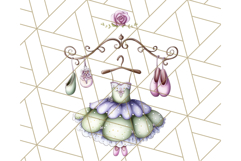 Ballerina Clipart PNG, Cute Ballet Girl Illustration Art Product Image 2