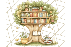 Bookish Animals PNG Clipart with Cozy Reading Elements Product Image 2