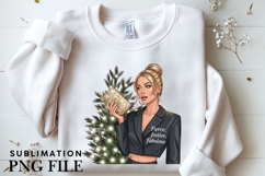 Christmas motivational women png design for T-shirts Product Image 3