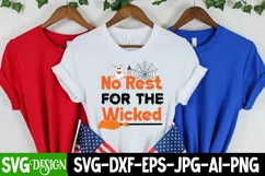 No Rest For The Wicked SVG Cut File,Halloween SVG Design Product Image 2