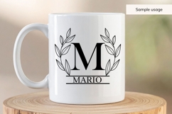 Wreath Split Monogram SVG Bundle Product Image 6