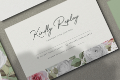 beautiful wedding card invitation set with roses flower Product Image 6
