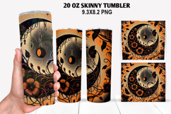 Halloween Skinny Tumbler 20oz Wrap Design, Halloween Tumbler Product Image 1