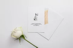 Chihuahua dog card Pet loss gift, Digital download for print Product Image 8
