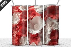 Flowers Tumbler Wrap | Sublimation Design | Tumbler PNG Product Image 1