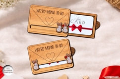 Valentine's Day Gift Card Holder Laser Cut | Glowforge | SVG Product Image 1