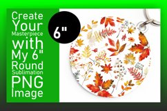 Elegant Fall Foliage Round Design with Autumn Patterns Product Image 1