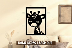 Baby Animal Wall Art SVG for Nursery Room Decor Laser Cut Product Image 1