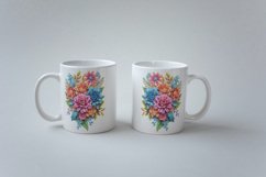 3d Flower Sublimation Mug, 3d mug wrap, 30 PNG Designs Product Image 6