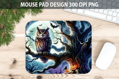 Watercolor Owl Mouse pad Sublimation - Animal PNG Design Product Image 1