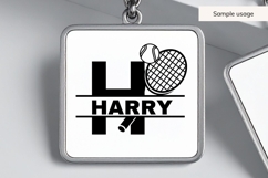 Tennis Monogram SVG Bundle A Z Alphabet Letters Product Image 6