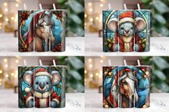 Stained Glass Christmas Tumbler Wrap Bundle | Christmas PNG Product Image 6