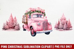 Pink Christmas Sublimation Clipart Product Image 1