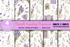 French Country Provence Digital Paper JPG Product Image 1